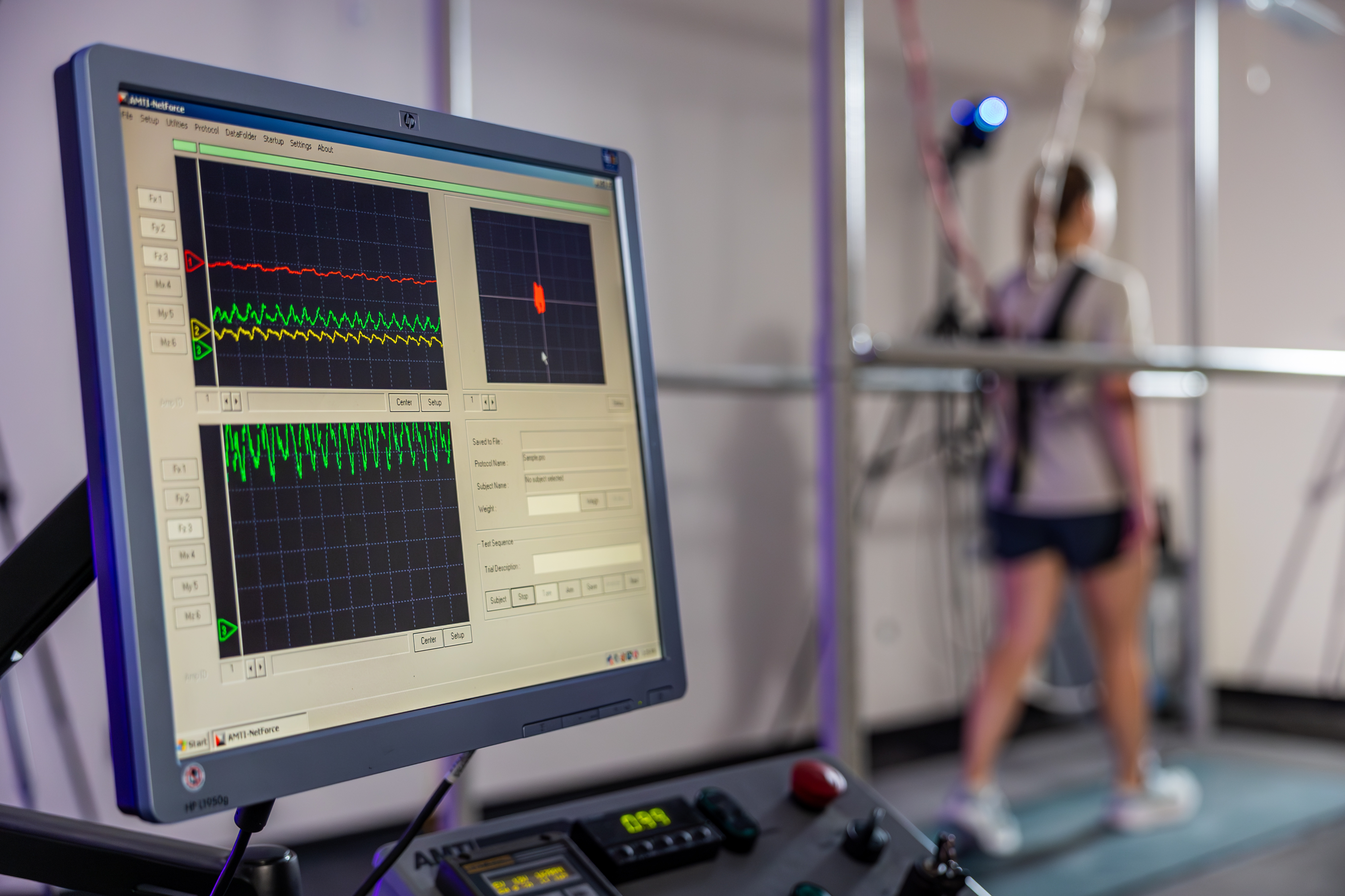 Research data and participant in the Department of Kinesiology's Locomotor Performance Lab