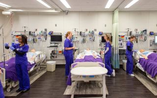 Health Professions Learning Center classroom