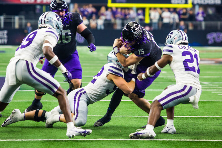 TCU played Kansas State at AT&T Stadium for the Big 12 Championship title.